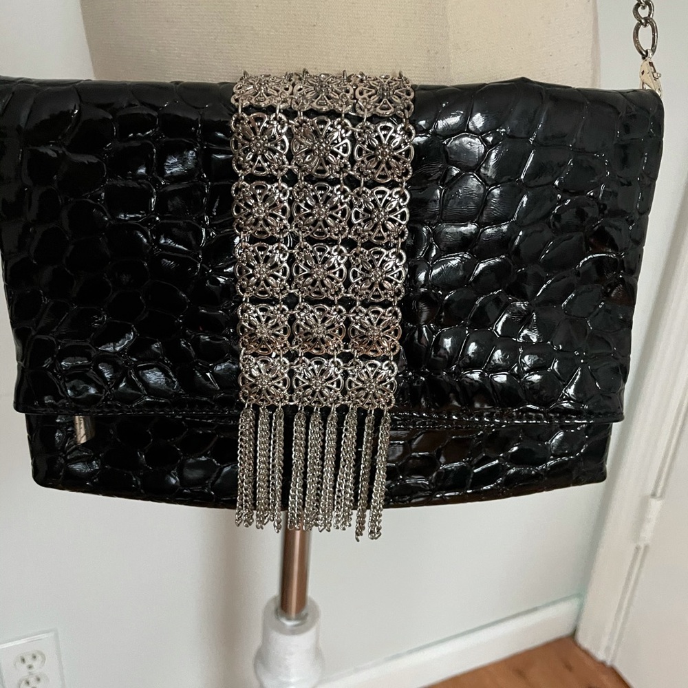White House Black Market black crossbody/clutch